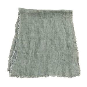 Indaba Green Linen Scarf